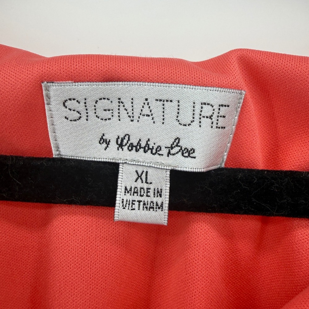 Signature by Robbie Bee Coral Embroidered Boho Kaftan Tunic‎ Dress Womens XL NEW - Picture 5 of 8
